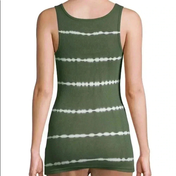 🆕Green Amber Tie Dye Ribbed Tank🆕 - Picture 2 of 8